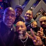 Brian Frasier-Moore Instagram - What an AMAZING LEGACY CHRISTMAS show last night! Watching my brothers ROCK @bluenotenyc 💯💪🏾 Thank you @adamblackstone @jus1gil @mikereident @jerz_mason for the inspiration! Had a blast! Great hang with @turnthepaygepro @respectfully_cp ✊🏾