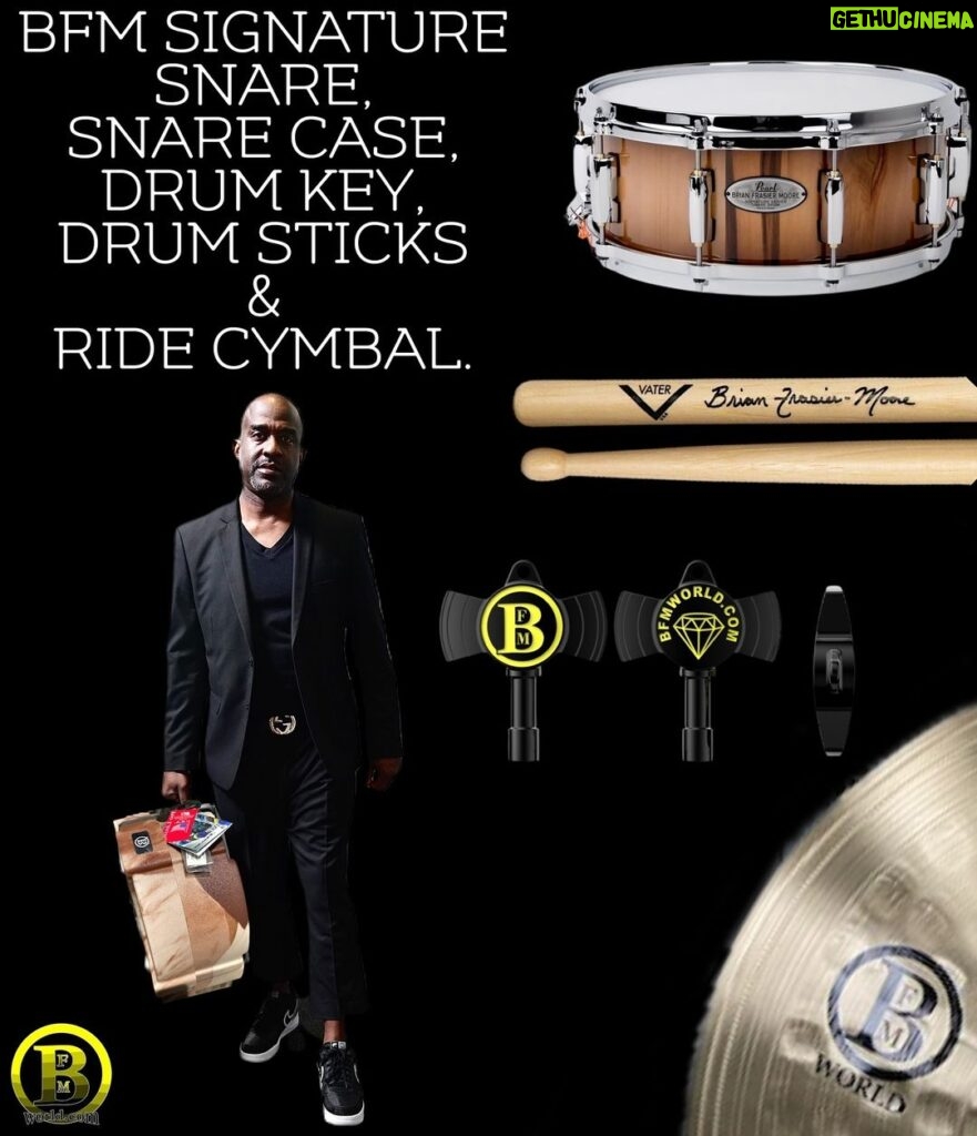 Brian Frasier-Moore Instagram - BFM Signature products welcomes @sabiancymbals #bfmworldridecymbal to the family! Coming very soon! #bfmsignaturesnare #bfmsignaturesticks #bfmsignaturesnarecase #bfmsignaturedrumkey #bfmworld #bfmworldinc