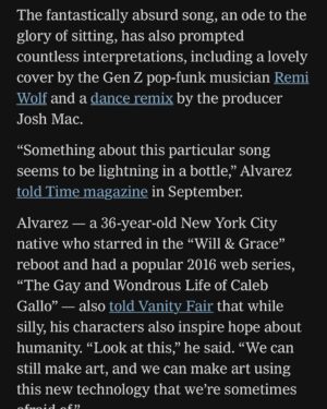 Brian Jordan Alvarez Instagram - I love you @nytimes