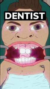 Brian Jordan Alvarez Instagram - DENTIST by TJ Mack and @david.bakhash - animation by @kissingparty