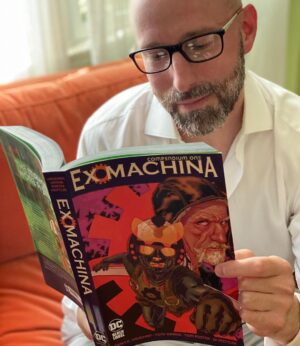Brian K. Vaughan Instagram - Hello, I’m 86 years old now, and spend my days reminiscing about a simpler time when we only wiped down our mail because we were terrified of anthrax. Anyway, you probably have other things on your mind at the moment, but did you hear that the amazing Oscar Isaac is playing Mayor Mitchell Hundred in THE GREAT MACHINE, an adaptation of our 9/11-era series from the fine folks @legendary? If you’re looking to binge the comic before the movie, but don’t want to shell out for that gorgeous hardcover omnibus, our friends at @dccomics Black Label (the book’s third imprint after Wildstorm and Vertigo!) have released an affordably priced new softcover compendium collecting the first half of our epic sci-fi political thriller. I still can’t believe some of the things @tonyeffingharris, @tomfeister, JD Mettler, Jared K. Fletcher and I got away with back in those strange days, but I think our story has aged pretty well (unlike me). #digthatcoolspine #supportyourlocalcomicshop #curbsidepickup #itchybeard