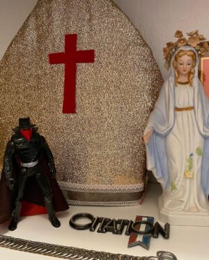 Brian K. Vaughan Instagram - When visiting Westlake, Ohio, be sure to stop by the Brian K. Vaughan Memorial Museum, where every Battle Beast remains exactly where it stood when the young man left for New York City in 1994 and was never heard from again. #OperationDesertShield #TheShadow #BlessedMother