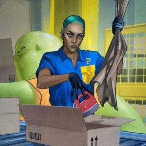 Brian K. Vaughan Instagram - Not sure why a certain online retailer seems to be slow-rolling the release of SAGA vol 11 (was it this scene with Alana?), but copies are available RIGHT NOW at your local comic store, which is well stocked with all of your holiday shopping needs, thanks! #saga #imagecomics #supportyourlocalcomicshop