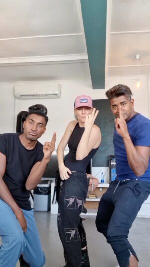 Briana Evigan Instagram - Today… tomorrow @expressoshow don’t miss it. @emo_adams @iamloukmaan @veldskoenshoes @moveme.studio