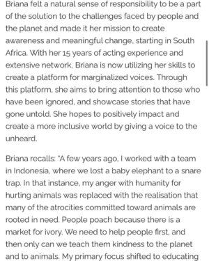Briana Evigan Instagram - Thank you @lifestyling.co.za for the awesome article for the @moveme.studio and @veldskoenshoes social impact shoe. Click link in bio to get yours 🌏
