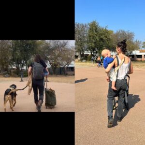 Briana Evigan Instagram - 2 years later, same place, same overalls, different boots, 2 babies, one furry… same project finally in action! Good things take time. Projects, relationships, friendships, all of it. It is so good to be back in South Africa implementing Abundant Village and seeing all the faces we’ve built relationships with over the last 7 years. Nothing happens over night, chase your passion, follow your dreams, don’t ever give up on the things you love or the people you love and that love you back. It’s beyond “it takes a village” it’s the only way, together. 🙌🏼 #trust #love #AbundantVillage