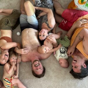 Briana Evigan Instagram - What it looks like and sounds like to be home… big ole cuddle puddle. @vanessaevigan we are patiently waiting for you guys and 2 more cousins to be in this mix!!!! Hurry back! ❤️🥳🥹🙌🏼😍