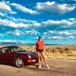 Brianna Baker Instagram - Cruisin at 7,000 ft on #thehighroadtotaos #porsche