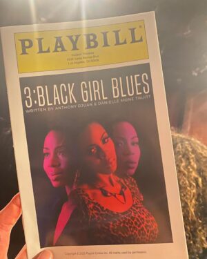 Bridget Regan Instagram - Opening night of #3BlackGirlBlues at the @hudsontheatres. Thank you, @daniellemonetruitt. She gives an absolutely astounding performance in this stunning one woman play written by herself & Anthony Djuan. Grab a ticket while you still can! Do not miss it. 

Thank you to my beautiful date, @yaritafrita!

Photos by Michael Tullberg.