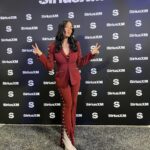 Brie Garcia Instagram - That’s a wrap at Radio Row!! Keep a look out for new episodes dropping today, tomorrow and Sunday!! 🎤🥂 @thenikkiandbrieshow @siriusxm Let the parties begin 🎉 #SuperBowl #VegasBaby Las Vegas, Nevada