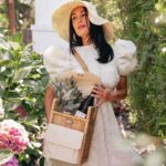 Brie Garcia Instagram - My own secret garden 🌸👒🧺