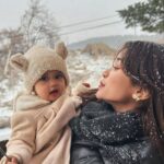 Brisia Jodie Instagram – my first snowfall🫶🏻❄️ Warpat Puncak