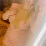 Britney Spears Instagram - Messing around in my new pink dress 👗 … I like that it made my legs look pretty but it’s weird I never buy diamond dresses or anything glitzy really … so last night before I went out with a couple of friends I shot my dress … I don’t think I’m done with this one though !!!!! I think if I had better light the diamonds would pop way better !!!