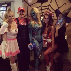 Brittany Thompson Martinez Instagram - When hot sauce is life 🤣 #shenanigans #halloween #tacobell #hotsauce #fire #misstacobell @tacobell #losangeles #california #weekend #costume #fastfood #tacobellhotell @tacobellhotell