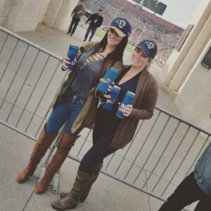 Brittany Thompson Martinez Instagram - So much fun with this girl laughing til we cried 😂 @cherie_dandoy #rams #newyear2017 #football #coliseum