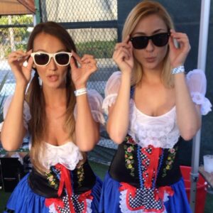 Brittany Thompson Martinez Instagram - I mean, #edleesunglasses is the 💣 #events #twinning #oktoberfest #redondobeach #bayclub #girlswholikegirls #cocktails #hollywoodvodka #dressup #beerbitch #hashtag #bigbrother #bb16 #bb17 #bbfam