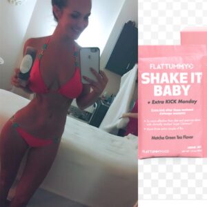 Brittany Thompson Martinez Instagram - I am SO ready to move these extra few lbs, so my @flattummyco tummy redemption time starts now. 25% off is a little added motivation to get me started on this health kick. The Shake It Baby program is clinically proven, so I’d say it’s a good choice. Need a little help too? Check em out, flattummyco.com has got us covered! @flattummyco #flattummyco #shakeitbaby