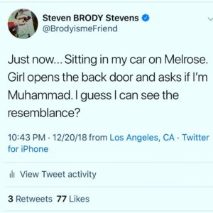 Brody Stevens Instagram - Traction on Twitter #77Likes