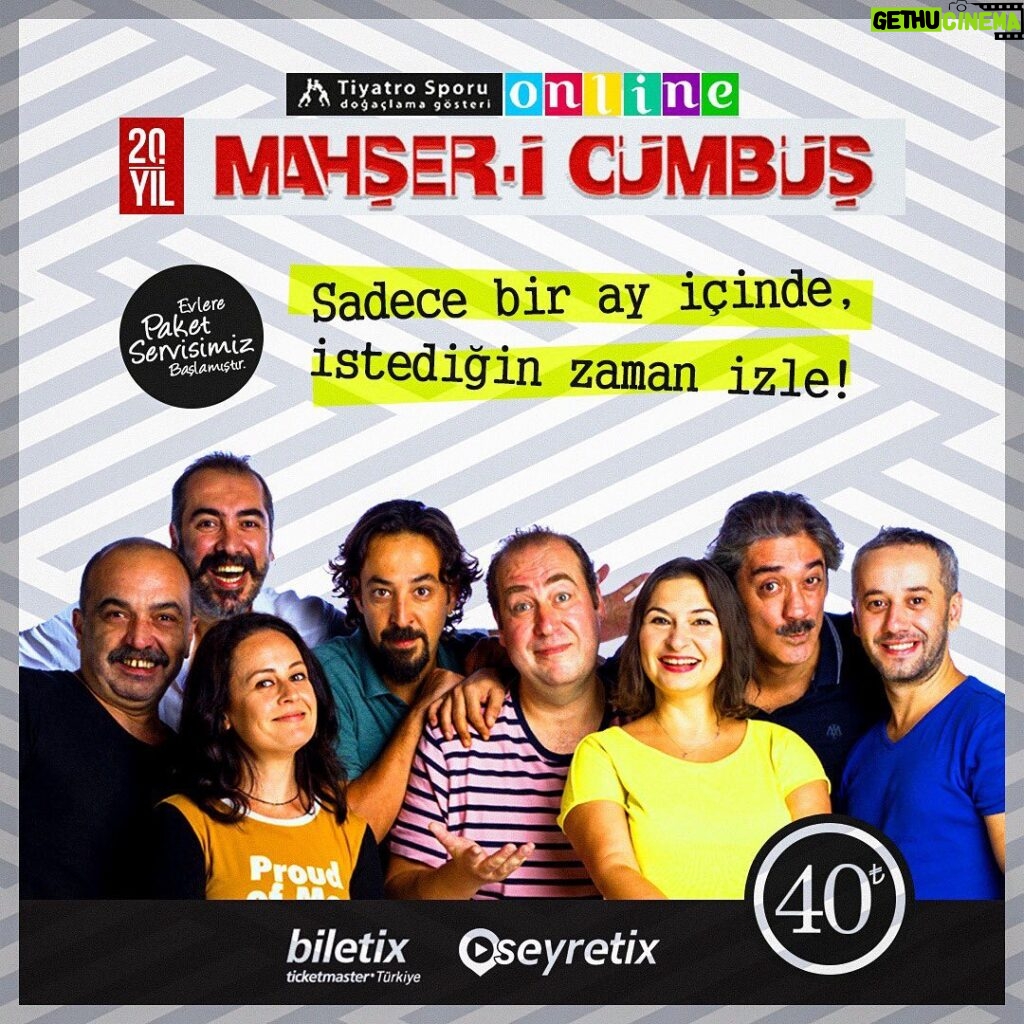 Burak Satibol Instagram - 27 Mart özel gösterimizle @biletix de yayındayız! Mayıs ayı boyunca istediğin zaman izleyebilirsin...Desteğini bekliyoruz! Yaşasın tiyatro,yaşasın doğaçlama! #Tiyatro #DoğaçlamaTiyatro #Doğaçlama #Komedi #Beyoğlu #istanbul #MahşeriCümbüş #mahşericümbüşonline