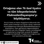 Burak Satibol Instagram - Ortağımız olan 76 özel tiyatro ve tüm bileşenlerimizle #SahnedenDayanışma’yı büyütüyoruz. 📌 Oyun Gelirlerimizi @afetplatformu ’nda yer alan Sivil Toplum Kuruluşları ile paylaşıyoruz. 📌 Barınma ihtiyacı için, paydaşımız @ihtiyacharitasiofficial 'ın #BirKiraBirYuva Projesi’ni destekliyoruz. 📌 Depremzedelere destek olan seyircilerimizi oyunlarımızda misafir edeceğiz. @afetplatformu 📌 Afet bölgesindeki meslektaşlarımız @akdenizbolgetiyatrokooperatifi ve @ahuratiyatrokooperatifi ile dayanışma içinde olacağız. 📌 Depremden etkilenen insanlarımız yeniden bir hayat kurarken, başta çocuklar ve kadınlar olmak üzere toplumsal iyi oluşu destekleyecek faaliyetler yürüteceğiz.