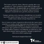 Burak Satibol Instagram - Özel tiyatro çalışanları olarak, ülkemizin yaşadığı derin acıyı paylaşıyoruz. Tiyatro çalışanları olarak bizler de depremde yakınlarımızı kaybettik; ülke genelindeki yas ve felaketin etkilerine saygı duyup çalışmalarımızı durdurduk; depremzedelerin ihtiyaçlarını karşılamak üzere gönüllü çalışmalar yürüttük. Yaraların sarılması ve bu travmanın atlatılabilmesi için öncelikle hep birlikte ayakta kalmaya, üretmeye, bu sayede birbirimize maddi manevi destek olmaya ihtiyacımız var. Ana işi insana ve insanın duygularına dokunmak olan tiyatro sanatı üretenleri ve icracıları olarak, toplumsal sorumluluğumuzun bilinci ve #SahnedenDayanışma ile oyunlarımızı oynamayı planlıyoruz. Oyun gelirlerimizi depremzedelerle paylaşmanın yanı sıra, bölge halkının hayatının normalleşmesi ve toplumsal iyi oluşa katkı sunan projeler üzerine çalışıyoruz. Netleşen projelerimizi daha sonra sizlerle paylaşacağız. Kamuoyuna saygıyla duyururuz.
