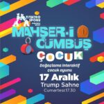 Burak Satibol Instagram - NE GÜZEL BİR GÜN! 🎉🎭👨‍👩‍👧🤼‍♂️ Mahşer-i Cümbüş'ten bu kez çocuklar için yepyeni bir oyun! "Mahşer-i Cümbüş Çocuk" sizlerle. Çocukların, sanat ve eğlenceyi deneyimlerken, oyuncuları ve oyunu interaktif olarak yönlendirebildikleri bu doğaçlama oyunda kahkaha garanti!Çocuğunuzla beraber keyifli bir zaman geçireceğiniz oyunumuza geliniz, getiriniz. 🎭🤼‍♂️👨‍👩‍👧 Yer: Trump Sahne Saat: 17.30 Tarih: 17. Aralık Biletler tüm bilet platformlarında ve gişe’de! @sanartorg @trumpsahne @trumpavm #çocuk #çocukoyunları #doğaçlama #tiyatro #istanbul
