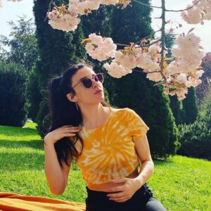 Burcu Gönder Instagram - Under the Sakura