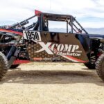 Burt Jenner Instagram - News logo on the old girl, racing @bestinthedesert #SilverState300 this weekend with my dad. We start second to last, so we got our work cut out for us! @gladiatortires @racelineutv @cognitomotorsports @ruggedradios #GladiatorTires #GladiatorXcomps #XcompTires #RacelieWheels #RuggedRadios #SS300 #1950 Las Vegas, Nevada