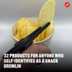 Buzzfeed Instagram – Only a truly dedicated snacker would have this nifty gadget that keeps your fingers clean when eating even the messiest of chips. Link in bio for more 🔗