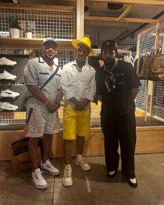 C.J. Wallace Instagram - my OGs >>>> 🧶🧶🧶🧶🧶 1. the mysterious and always humble, Groovey Lew🙏🏾 2. DAP🫡 3. RIP @jammasterjay • THANK YOU @rundmc 4. @darlingrooftop veebs 5. JD don’t get enough flowers. 6. got drunk at #AngiesBBQ 🥂 7. plenty of gems were dropped. 8. “every king will be crowned.” 9. who is the greatest storyteller of all time???🤣🤣 10. Yams🧶🛥️ Outside.