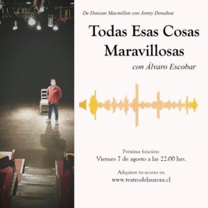 Álvaro Escobar Instagram - ¡Es conmovedora la cantidad de personas que están confirmadas para la función del viernes! ¡Gracias! Para los que nos conocen, saben lo pequeñita que es la sala. El corazón es el grande. Sigan viniendo que no va a quedar nadie afuera. @teatrodelaurora 

📲Entradas en www.teatrodelaurora.cl