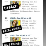 Özz Nûjen Instagram - Så här ser läget ut för idag, imorgon och på torsdag. Utsålt i #Landskrona ikväll. 🙏🏽❤️ Tack alla som köpt/köper biljetter. 😘 På onsdag 20 sept i #Malmö finns fåtal biljetter kvar så köp din biljett nu innan du blir utan. På torsdag 21 sept till #Lund finns biljetter kvar - men kanske inte så länge 🤷🏻‍♂️ så gå in på www.oslipat.com och köp! 😘 puss och kram och ha en fin dag ☀️🙌🏽 #standup #comedy #show #oslipat @oslipat #skåne #södra #sverige