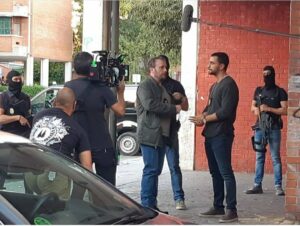 César Mateo Instagram - #hastaelcielopelicula lujo de equipo y de compañeros @fernandocayo1 @danielcalparsoro @vacafilms 
Y gracias a toda la gente de las Torres de Villaverde!!! 💪💪
