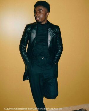 Caleb McLaughlin Instagram - Ya we coolin 💎 #replicamanmagazine #saintlaurent