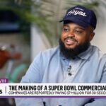 Calmatic Instagram - Don’t show me the money! 😅 Big thanks to @cbsmornings for capturing me in my element for their Making Of A Super Bowl Commercial segment. Cant wait for the world to see what we cooked up this Sunday. #superbowllviii 🏈🏟️