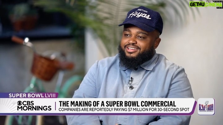Calmatic Instagram - Don’t show me the money! 😅 Big thanks to @cbsmornings for capturing me in my element for their Making Of A Super Bowl Commercial segment. Cant wait for the world to see what we cooked up this Sunday. #superbowllviii 🏈🏟️