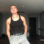 Calum Hood Instagram - Yes, I wanted to show you the whole outfit but it didn’t fit in the frame. Yes, I shaved my head. I also have the suit jacket to match. It reminded me of David Byrne. Feeling very fulfilled here in Seoul. Seoul, South Korea