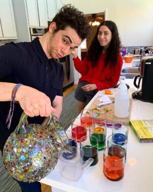 Cameron Boyce Instagram - a well rounded family hahaha happy Passover/Easter people!!! Maya realizing Jacob has matzoh in his shirt pocket is very indicative of how we operate as a unit.