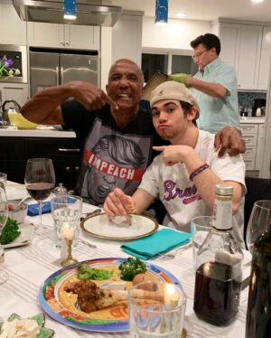 Cameron Boyce Instagram - a well rounded family hahaha happy Passover/Easter people!!! Maya realizing Jacob has matzoh in his shirt pocket is very indicative of how we operate as a unit.