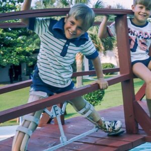 Cameron Mathison Instagram - In honor or Rare Disease Day I’m posting about the rare degenerative bone disease I had as child: 
Legg Calve Perthes Disease.
I was diagnosed at two years old and wore this leg brace night and day for 4 years to allow my femur bones to harden and support my body. 
The treatment has come a long way since then, but still so much to learn about this rare disease.
@leggcalveperthes and @pertheskids are two great organizations to support and  to learn more🙏🏼
#rarediseaseday 
#rarediseaseawareness 
#leggcalveperthes