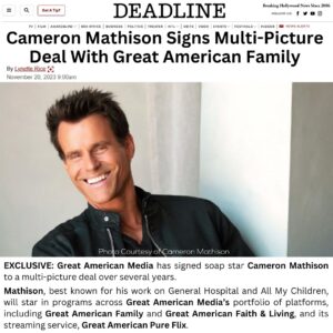 Cameron Mathison Instagram - “Having collaborated with @cameronmathison on many past projects, I am thrilled to welcome him home to Great American Media and look forward to working with him on content that our viewers will love for years to come,” said Bill Abbott, President & CEO of Great American Media. -via @deadline @lynette.rice 

Full story at Link in Bio & Stories!

#GreatAmericanFamily #WelcomeHome #Press #PressRelease #Talent @galivingtv @greatamericanpureflix @greatamericancommunity ⭐️