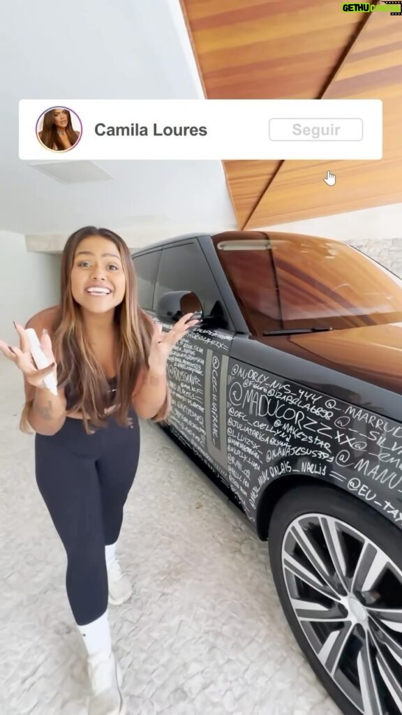 Camila Loures Instagram - quem vai ta com o nome no carro? ❤