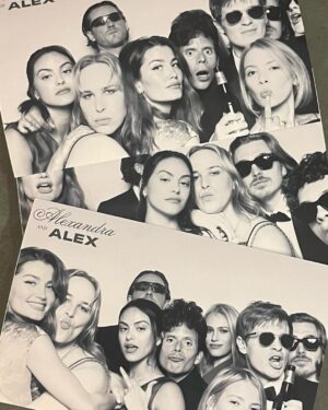 Camila Mendes Instagram - congrats alex and alex!!! a wedding for the ages @al_ty 👰🏻‍♀️🌴♥️
