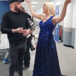 Camilla Kerslake Instagram – Re-posting this little gem! Mr @arron_crascall has an operatic back up if his comedy career falls through! You never know who you’re going to bump into back stage @wembleystadium! #OperaSingerInTheMaking #SmashedIt #FromTheStomach #ArronCrascall #NFL #NFLUK #AnthemSinger #Soprano Wembley Stadium connected by EE