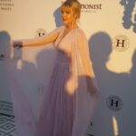 Camilla Kerslake Instagram - #Cannes #fomo. Wearing stunning @luisabeccaria for @theharmonist opeing in 2017 🌸 Currently combing banana out of my toddlers hair in old PJs #MumLife