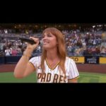 Camilla Kerslake Instagram - There's nothing like #AthemSinging. Truly. Such an amazing send off from our adopted US city. You stay classy #SanDiego. 💙 ⚾️ 🎤 ❤️ #Padres #Baseball #Opera