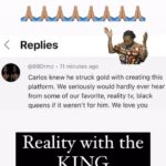 Carlos King Instagram – 🙏🏽❤️ Reality with the King