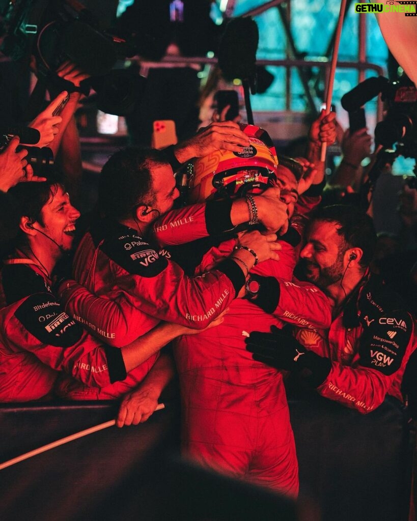 Carlos Sainz Jr. Instagram - Another season done! Massive thank you to everyone at @scuderiaferrari. We are still not where we want to be but everyone at the track and back at Maranello have pushed like crazy and I’m very proud of our team! Let’s keep it up! 2024 is around the corner! 🚀
