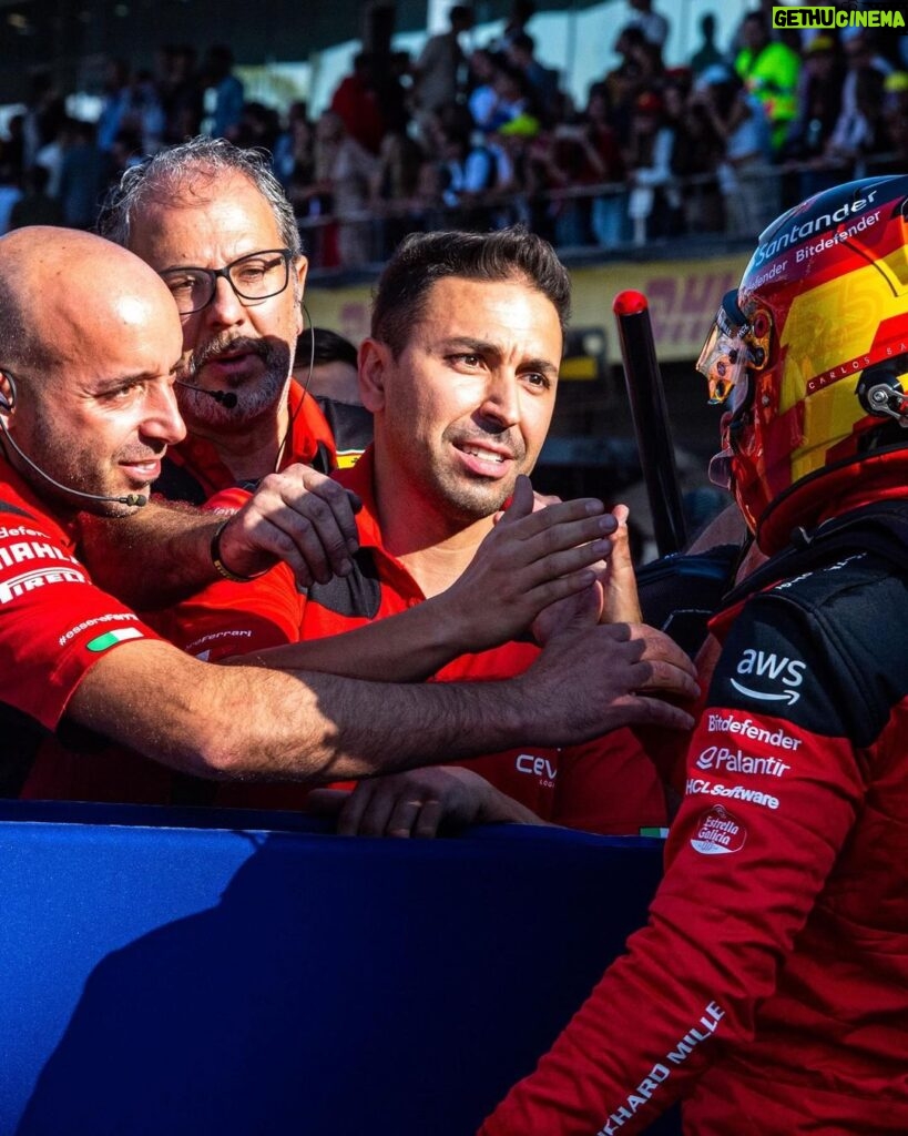 Carlos Sainz Jr. Instagram - Another season done! Massive thank you to everyone at @scuderiaferrari. We are still not where we want to be but everyone at the track and back at Maranello have pushed like crazy and I’m very proud of our team! Let’s keep it up! 2024 is around the corner! 🚀