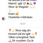 Carola Häggkvist Instagram – Kul när man lockar fram spontan skratt hos väninnorna … Så här såg Camilla Brincks och min konversation ut igår. Och Sannas och min idag på väg till spa ( se story ) på jobb jul möte! Och så ALLA super fina kommentarer jag fått efter helgens BIO premiär ifrån  CAROLA festen på Avicci arena som nu kan ses på nära håll. Glad e jag. Puss & kram. Nu ska jag både på fotbollsmatch och Bobbys release party… Nu är alla jul låtar spikade så nu kan jag andas ut. Och andas in … #tacksam #korvenvargod #liteskitrensarmagen  ##enheltvanligtovanligmåndag